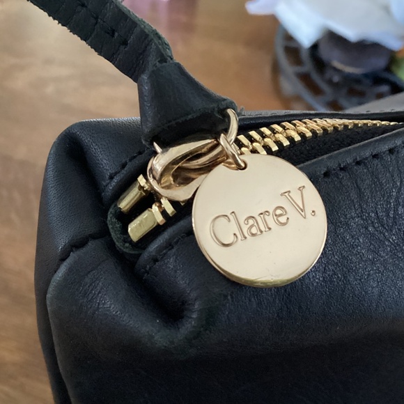 Clare V. Tote Black / Red & Navy Stripe - Picture 10 of 10